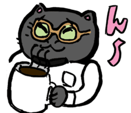 Japanese Cosplay Cat, Russianblue ver.L sticker #6403557