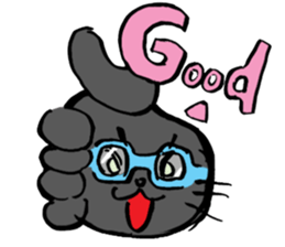 Japanese Cosplay Cat, Russianblue ver.L sticker #6403558