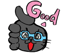 Japanese Cosplay Cat, Russianblue ver.L sticker #6403558