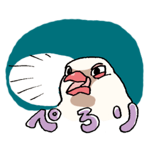 Powerful Java sparrow sticker #6404130