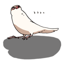 Powerful Java sparrow sticker #6404150