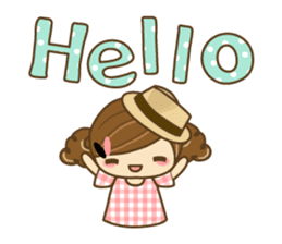 The cute girl Hana 2 sticker #6404642