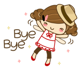 The cute girl Hana 2 sticker #6404646