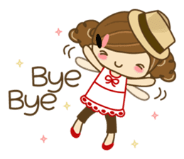 The cute girl Hana 2 sticker #6404646