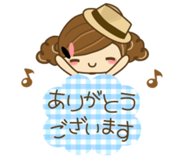 The cute girl Hana 2 sticker #6404647
