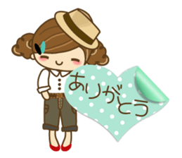 The cute girl Hana 2 sticker #6404648