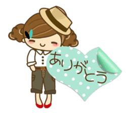 The cute girl Hana 2 sticker #6404648