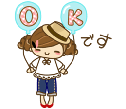 The cute girl Hana 2 sticker #6404654