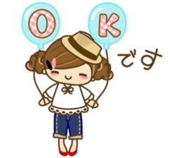 The cute girl Hana 2 sticker #6404654