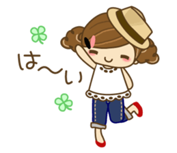 The cute girl Hana 2 sticker #6404655