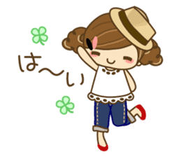 The cute girl Hana 2 sticker #6404655