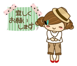 The cute girl Hana 2 sticker #6404656