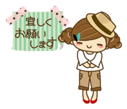 The cute girl Hana 2 sticker #6404656
