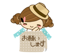 The cute girl Hana 2 sticker #6404657