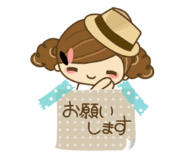 The cute girl Hana 2 sticker #6404657