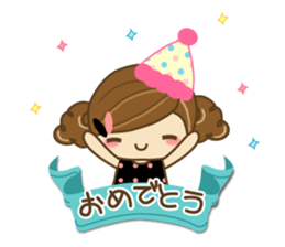 The cute girl Hana 2 sticker #6404660