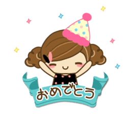 The cute girl Hana 2 sticker #6404660