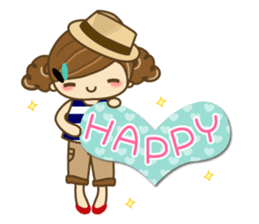 The cute girl Hana 2 sticker #6404663