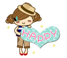 The cute girl Hana 2 sticker #6404663