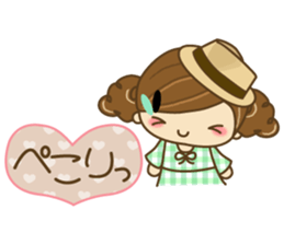 The cute girl Hana 2 sticker #6404664