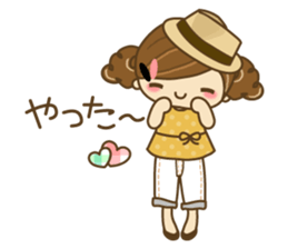 The cute girl Hana 2 sticker #6404665