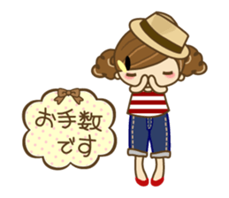 The cute girl Hana 2 sticker #6404666