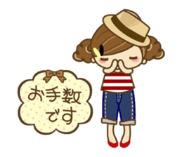 The cute girl Hana 2 sticker #6404666