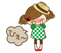 The cute girl Hana 2 sticker #6404668