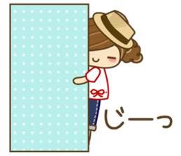 The cute girl Hana 2 sticker #6404669