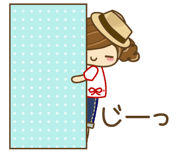 The cute girl Hana 2 sticker #6404669