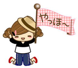 The cute girl Hana 2 sticker #6404670