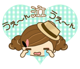 The cute girl Hana 2 sticker #6404671