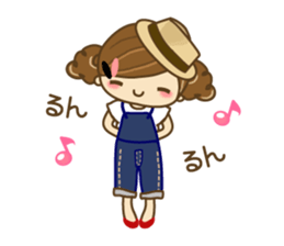 The cute girl Hana 2 sticker #6404673