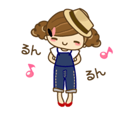 The cute girl Hana 2 sticker #6404673