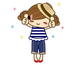 The cute girl Hana 2 sticker #6404674