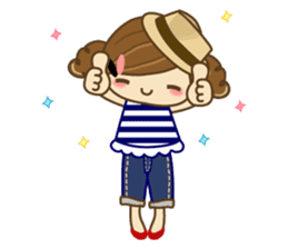 The cute girl Hana 2 sticker #6404674