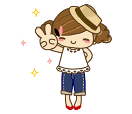 The cute girl Hana 2 sticker #6404675
