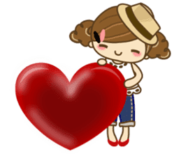 The cute girl Hana 2 sticker #6404676