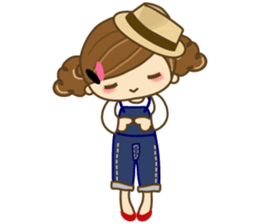 The cute girl Hana 2 sticker #6404677