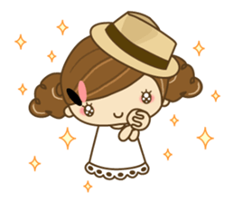 The cute girl Hana 2 sticker #6404678