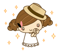 The cute girl Hana 2 sticker #6404678