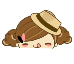 The cute girl Hana 2 sticker #6404679