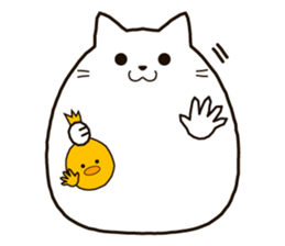 cat and chick! sticker #6404691