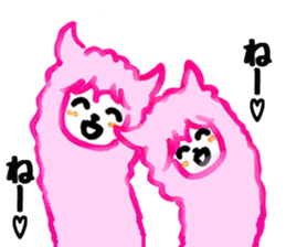 Alpaca girl sticker #6404946