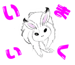 Japanese rabbit Usako sticker #6404985