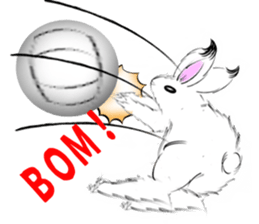 Japanese rabbit Usako sticker #6404998