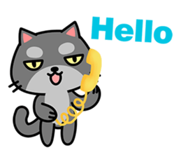 Small black cat Tin-Tin (V.1.0) sticker #6405280