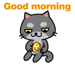 Small black cat Tin-Tin (V.1.0) sticker #6405281