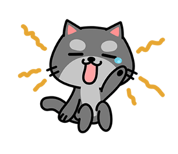 Small black cat Tin-Tin (V.1.0) sticker #6405285