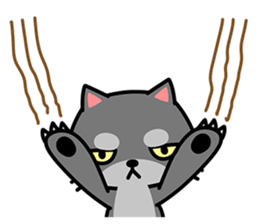 Small black cat Tin-Tin (V.1.0) sticker #6405288